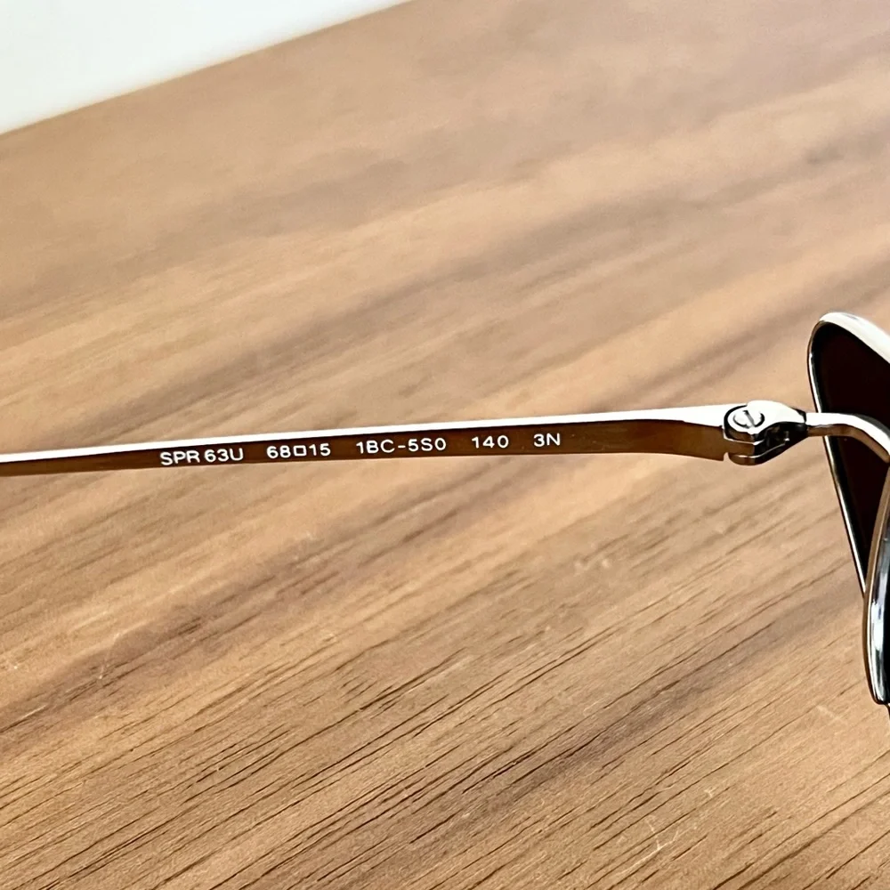 Prada Black Silver Cat-Eye Sunglasses